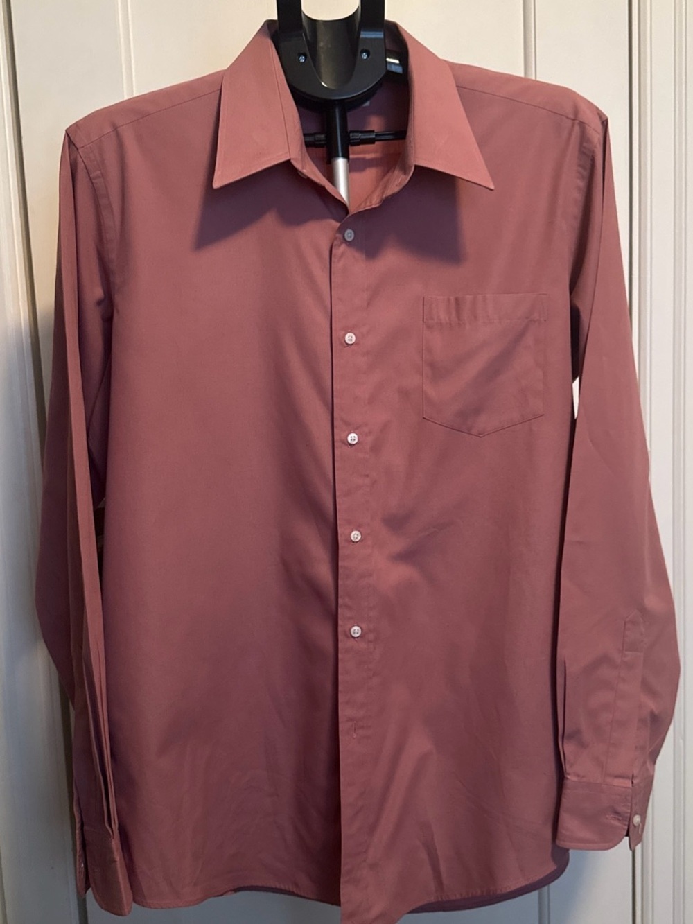 Men's Long-Sleeve Dress Shirt in Dusty Rose